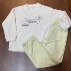 130 ユニクロ　ピーナッツホリデーフリースセット　オフホワイト　スヌーピー