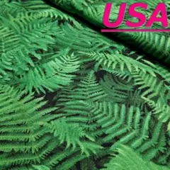 ✿【USA】Fern シダ <シーチング> 生地 布 はぎれ