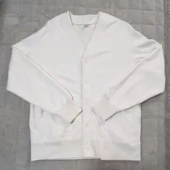 ユニクロ スウェットカーディガン ホワイト М