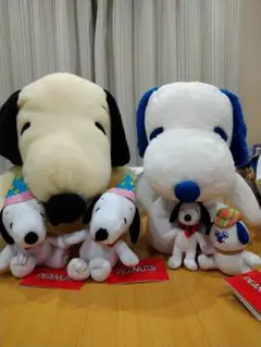 スヌーピー　超BIGぬいぐるみ　マスコット　他全６個セット