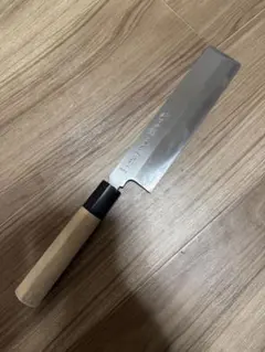 堺吉信作 白鋼 鎌型薄刃 225mm 扑八角柄 - メルカリ
