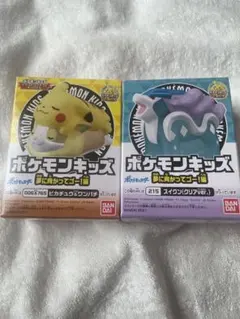 ポケモン　ポケモンキッズ　ピカチュウ&ワンパチ、スイクン　クリアver 新品