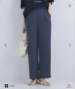 グリーンレーベルリラクシング　アートプリントイージーパンツ　タグ付き新品