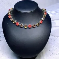 C'EST BIEN セビアン ネックレス刻印 ストーン ゴールド ヴィンテージ