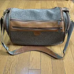 hartmann 素敵な ボストンバッグ ツイード、ヌメ革