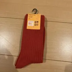 UNIQLOヒートテックソックス　赤