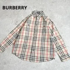 バーバリーロンドンBURBERRY ノバチェック長袖シャツ y2k ボタンのサムネイル
