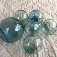 浮き玉　ガラス玉　６個
