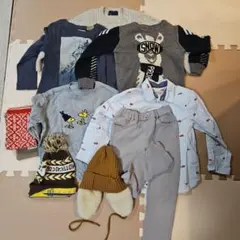 キッズ 男の子 洋服 冬服 まとめ売り セーター ニット パンツ