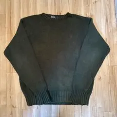 90s polo by ralph lauren コットン セーター グリーン