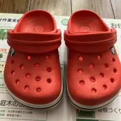あ*い様 crocs ベビーサンダル レッド　１３cm
