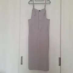 グレー 　シャンパースカート　L　ベージュ