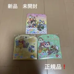 おはじきシール　ディズニー　ミッキー　プーさん　チップ&デール　色々　3種