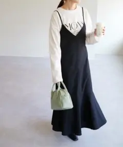 美品 DISCOAT 洗濯可能 マーメード キャミワンピース