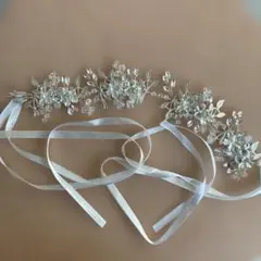 花刺繍 ヘッドドレス