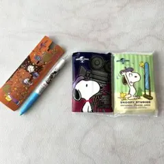 新品　非売品　ノベルティ　スヌーピー　ボールペン　ティッシュ　3セット