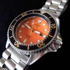 希少 CASIO カシオ ダイバーズ MD-746 オレンジ文字盤 稼動品 レア 