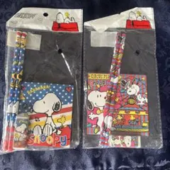 ★135*スヌーピー メモ帳と鉛筆・消しゴムセット
