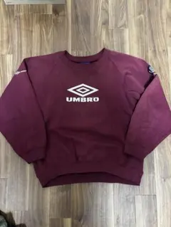90s UMBRO 刺繍スウェット　青タグ　ラグラン