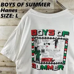 ✨BOYS OF SUMMER✨Hanes✨Tシャツ 白 背面プリント