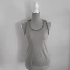 【Mink MOSSi】バックモチーフレースタンクトップ