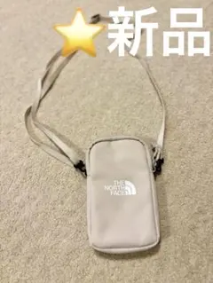 ⭐️新品　THE NORTH FACE スマホショルダーバッグ ホワイトグレージュ
