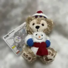 ダッフィー ぬいぐるみストラップ 2019 クリスマス 雪だるま