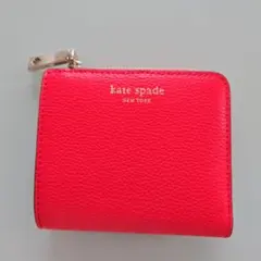 kate spade 二つ折り財布 レッド