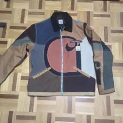 Carhartt パッチワークジャケット リメイク カーハート デトロイト M