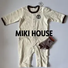 【靴下つき❤︎】ミキハウス★新品タグ付き 70㎝ カバーオール