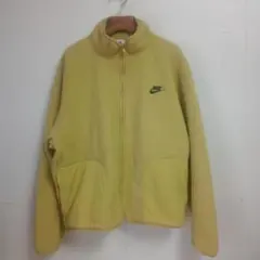 ナイキ NIKE ボアフリースジャケット メンズL スウォッシュ刺繍ロゴ