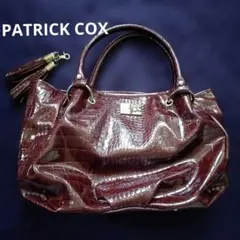 PATRICK COX　パトリックコックス　ショルダーバッグ　ブラウン　エナメルのサムネイル