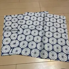 麻の葉模様 和柄クッションカバー 2枚セット