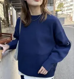 【CIAOPANIC TYPY】エアリーコンフォートニット ネイビー