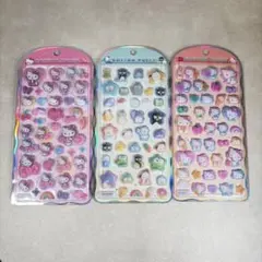 国内正規品 サンリオ コットンパフィーシール ハローキティ はぴだんぶい セット