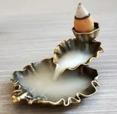 蓮の葉デザイン逆流香＋逆流用お香10個