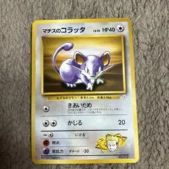 マチスのコラッタ ポケモンジム第2弾 クチバシティジム マチス