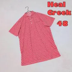 日本製【Heal Creek】ゴルフウェア 半袖ポロシャツ サイズ48 スポーツのサムネイル