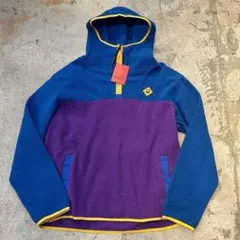 新品 アウトドアアフロ × アールイーアイ ハーフジップフリースフーディー M