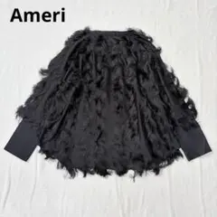 AMERI BUSTIER LIKE レースブラウス 黒 AMERI BUSTIER LIKE レースブラウス 黒 - メルカリ