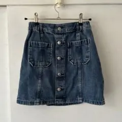GU ジーユー　ボタン付き　デニムスカート　140