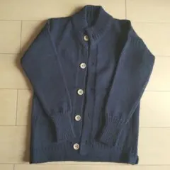 LETRICOTEUR ネイビー ニットカーディガン