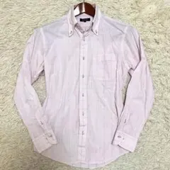 美品✨バーバリーブラックレーベル BDシャツ 刺繍チェック ピンク M 日本製