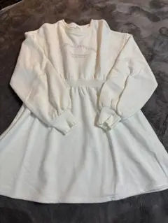 アプレジュール　apres jour ロゴ刺繍スウェットワンピース　アイボリー