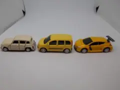 ルノーカングー 3台セット(ミニカー) オーナー待望！ 「ルノー・カングー」初代後期型の1/43