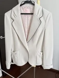 ホワイト ダブルブレストジャケット