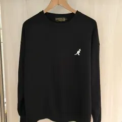KANGOL クルーネック スウェット ブラック Lサイズのサムネイル
