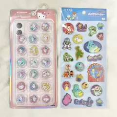 【新品】サンリオ　ハローキティ　おはじきシール　トイストーリー　クリスタルシール