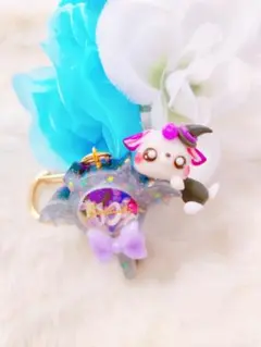 ハロウィンbat　バンビ　シャカシャカキーホルダー　蓄光　ハロウィン　樹脂粘土