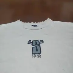 90s L 黒タグ　OLDSTUSSY HORNS LOGO　80s タグカット